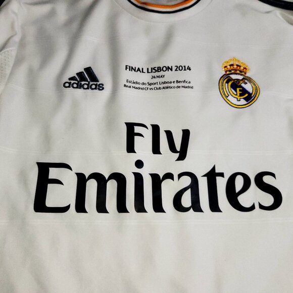 Cristiano Ronaldo Real Madrid UEFA FINAL 2013 2014 Soccer Jersey Shirt M - Picture 3 of 9